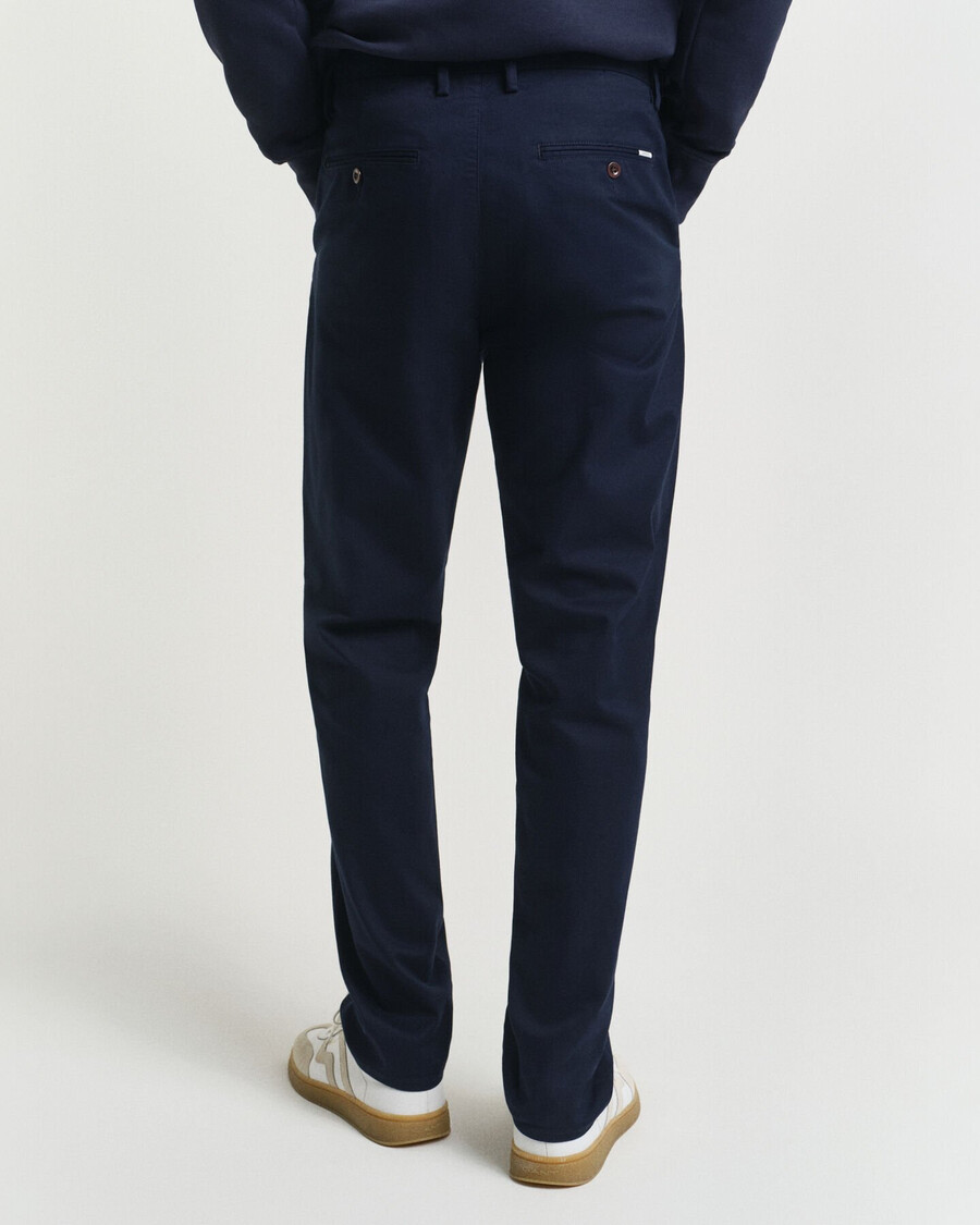 pantaloni chino cu croială regulată - bleumarin