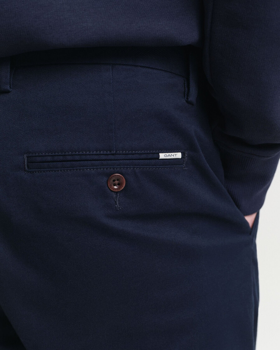 pantaloni chino cu croială regulată - bleumarin