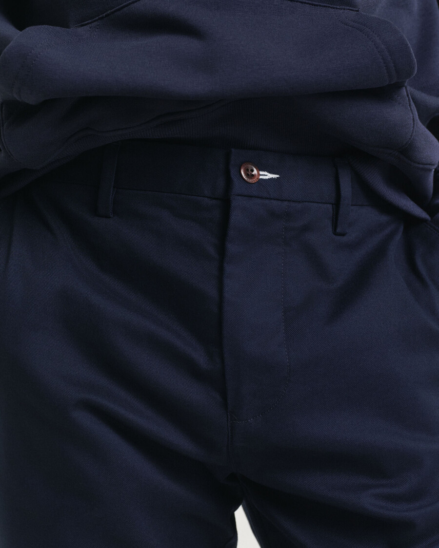 pantaloni chino cu croială regulată - bleumarin