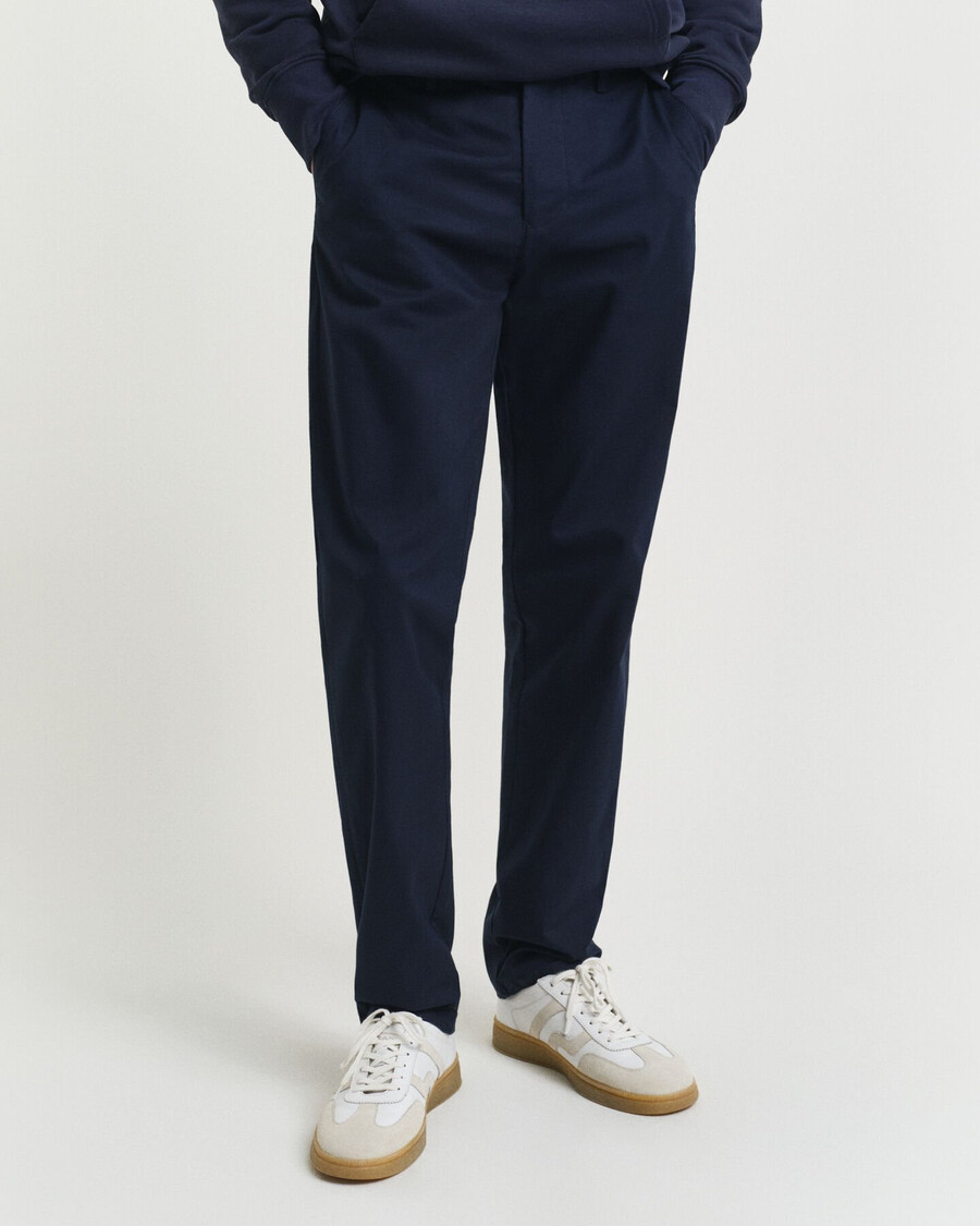 pantaloni chino cu croială regulată - bleumarin