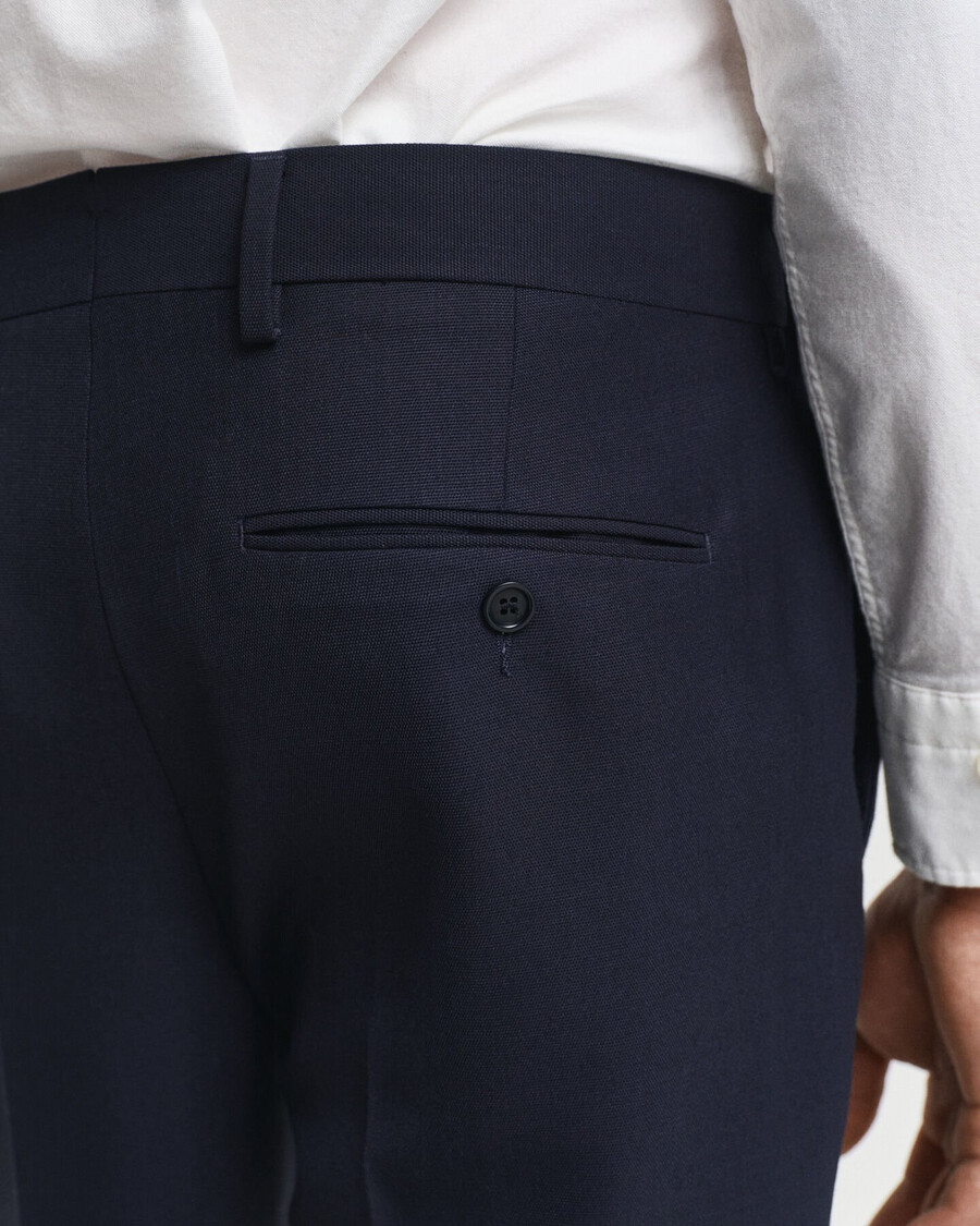 pantaloni de costum slim fit pentru club - albastru seară