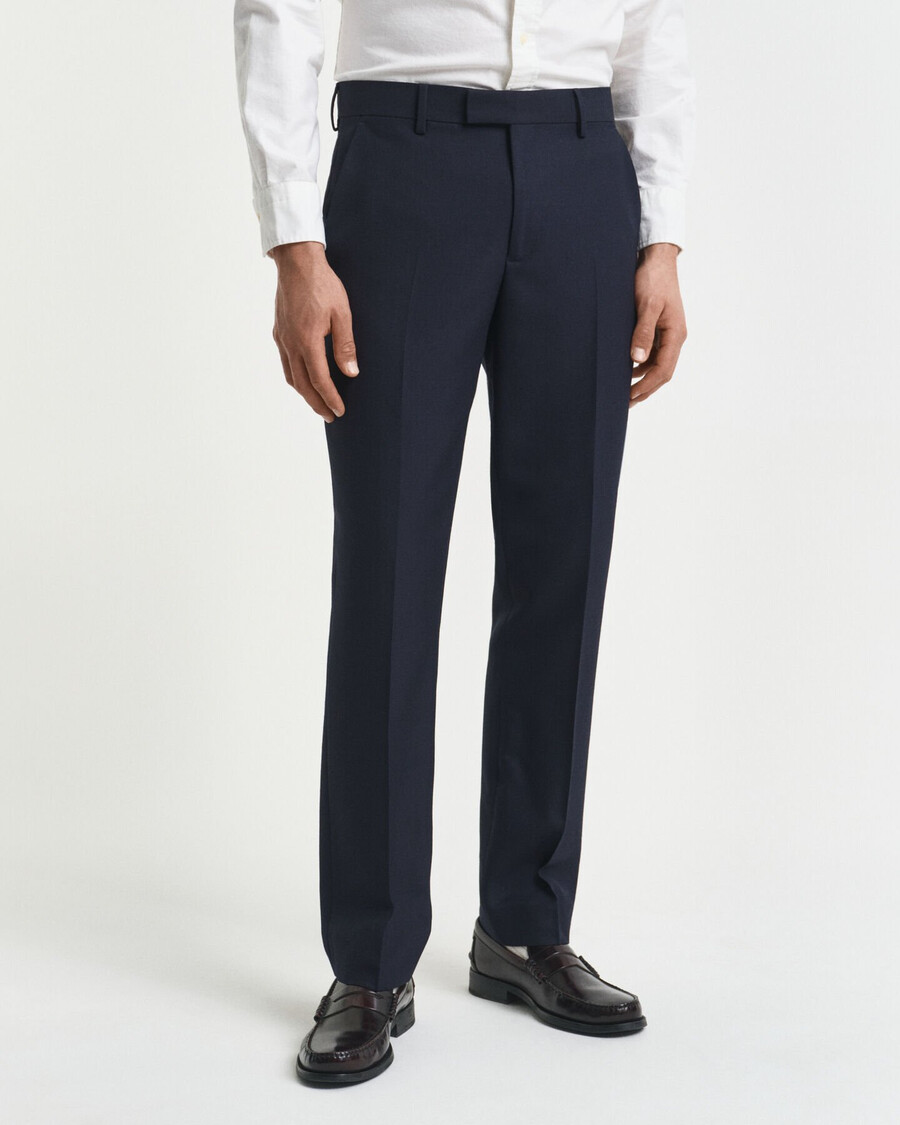 pantaloni de costum slim fit pentru club - albastru seară