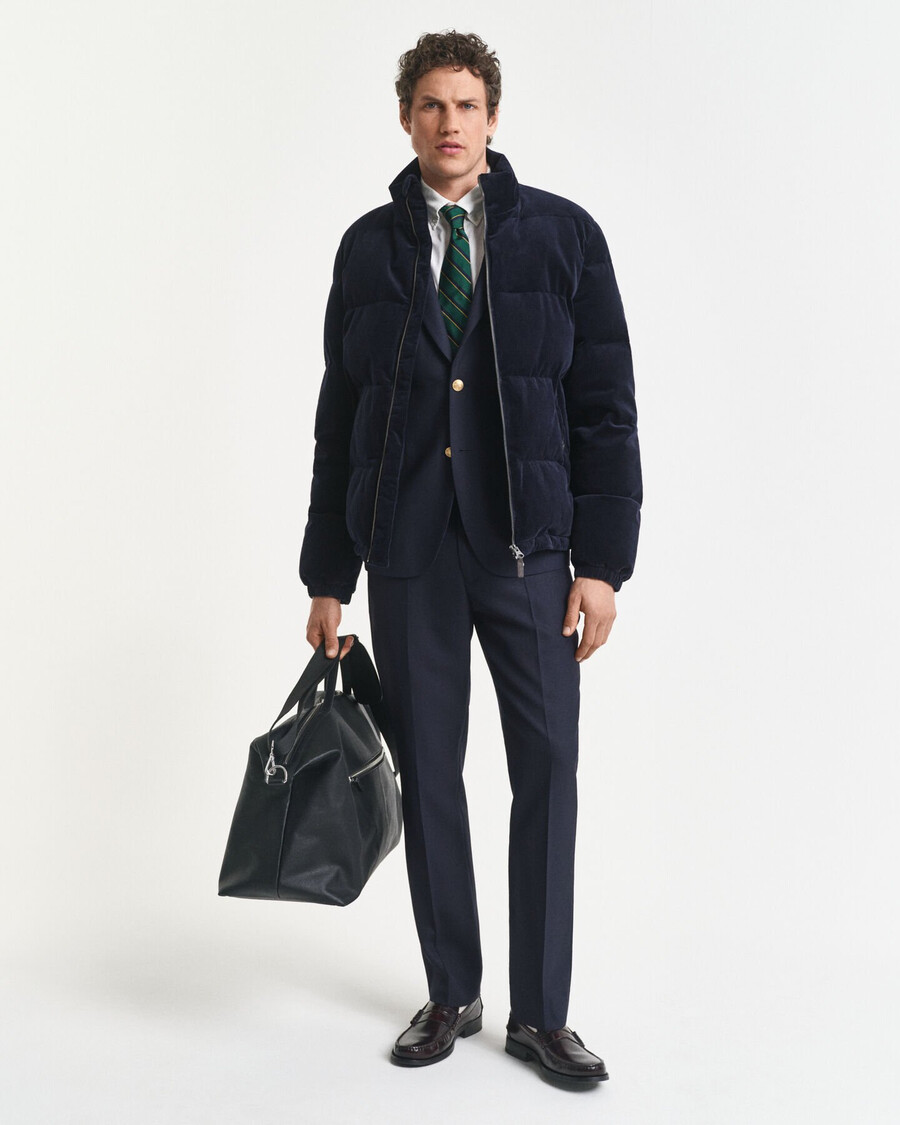 pantaloni de costum slim fit pentru club - albastru seară