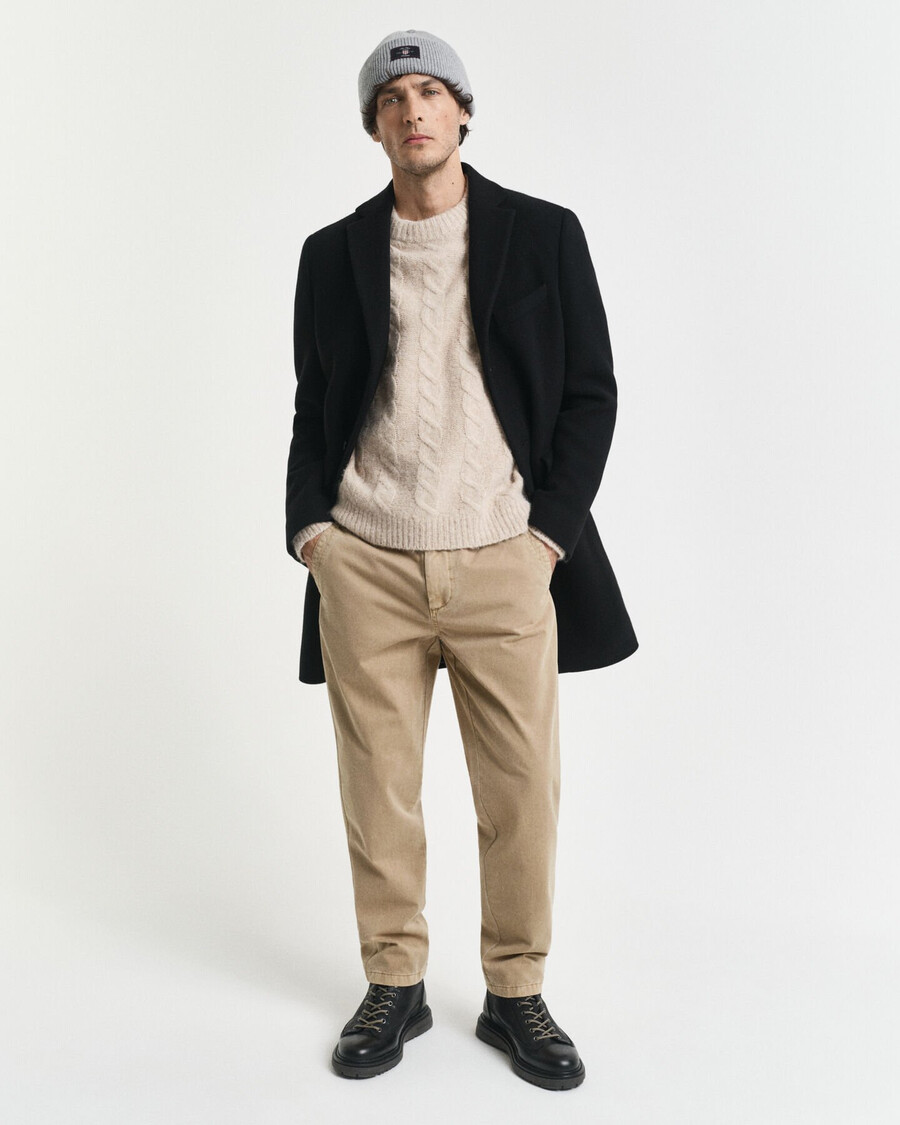 pantaloni chino surplus conici croială regulată - taupe deschis