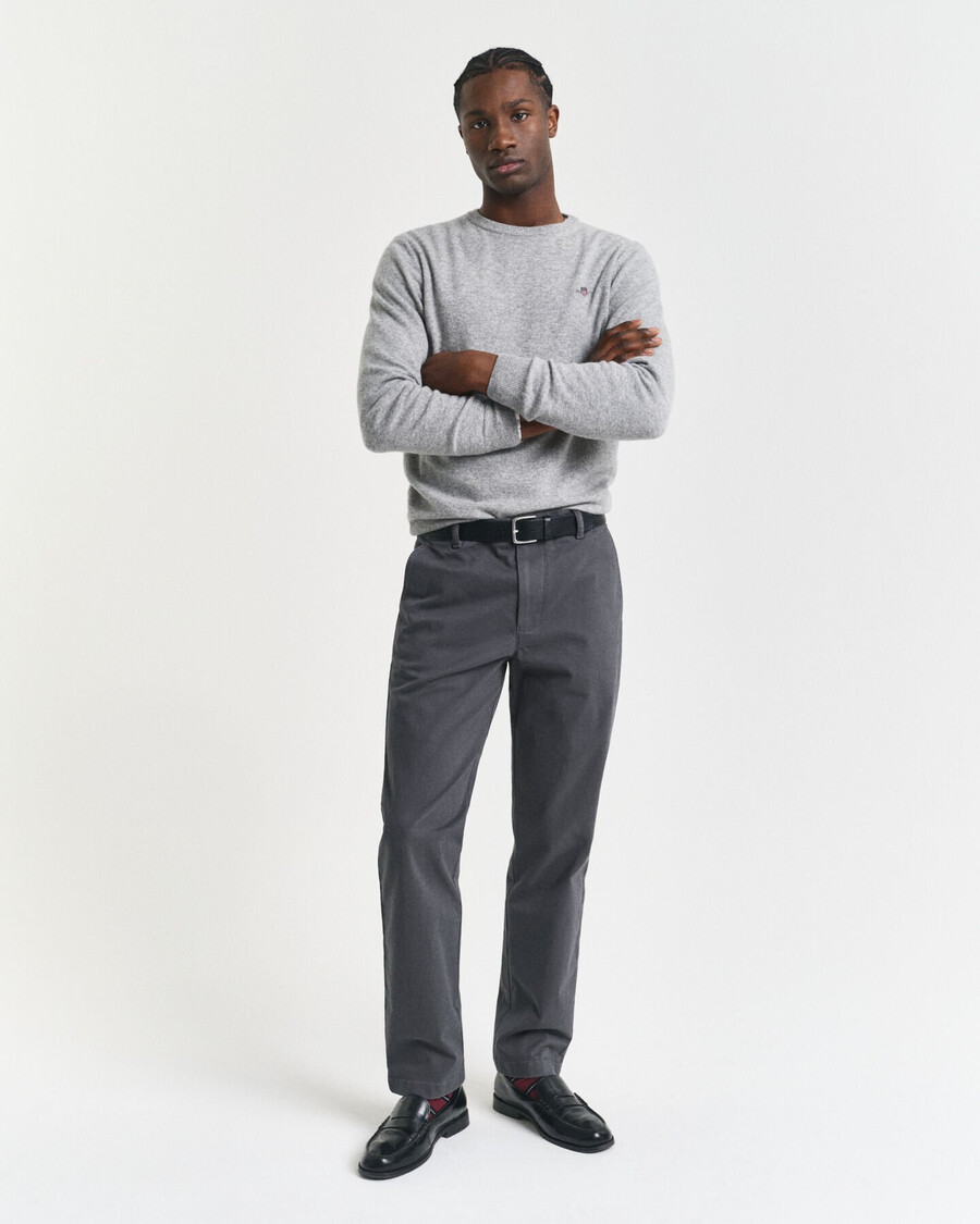 pantaloni chino super comfort cu croială regulată - antracit