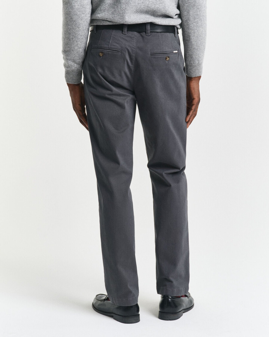 pantaloni chino super comfort cu croială regulată - antracit
