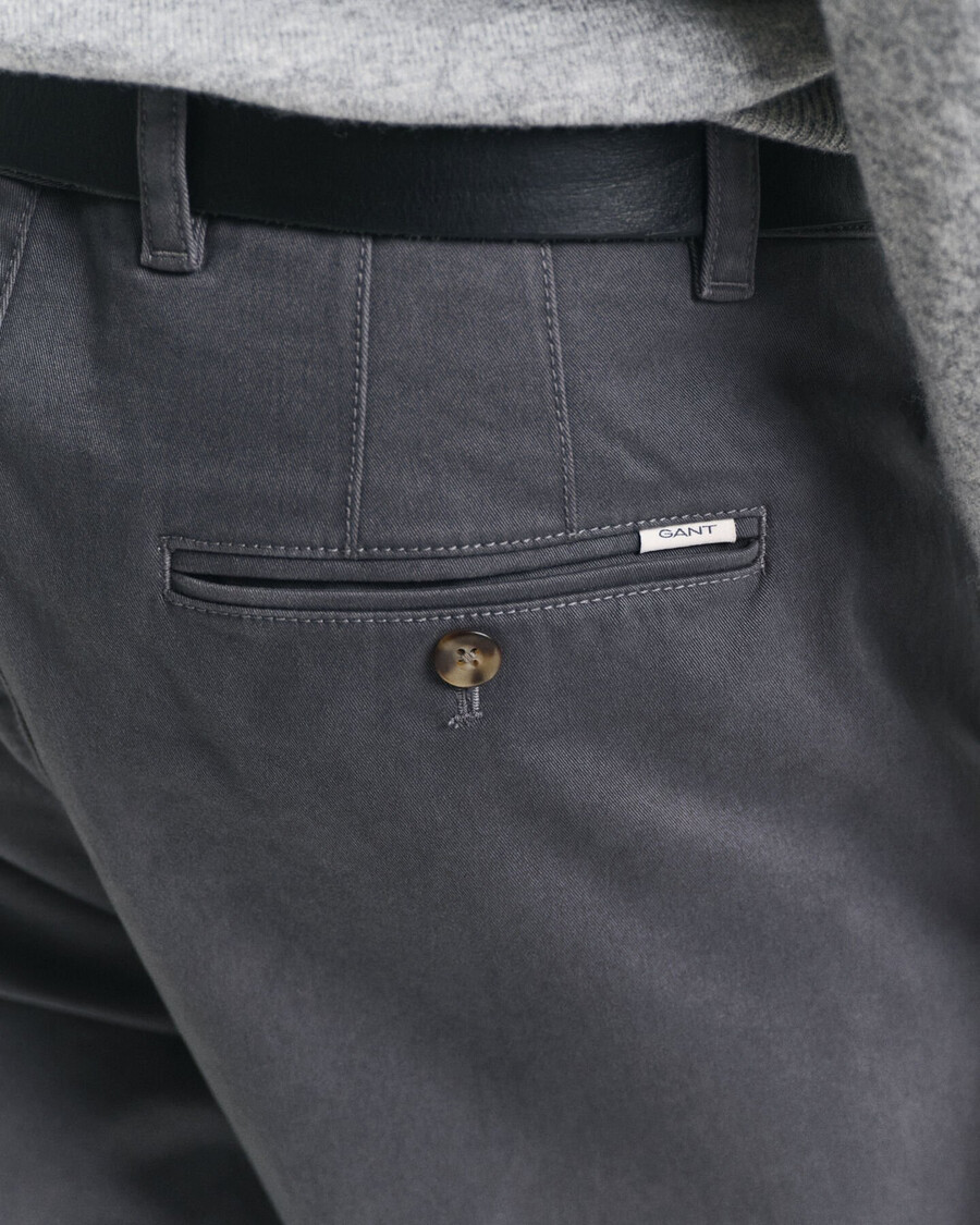 pantaloni chino super comfort cu croială regulată - antracit