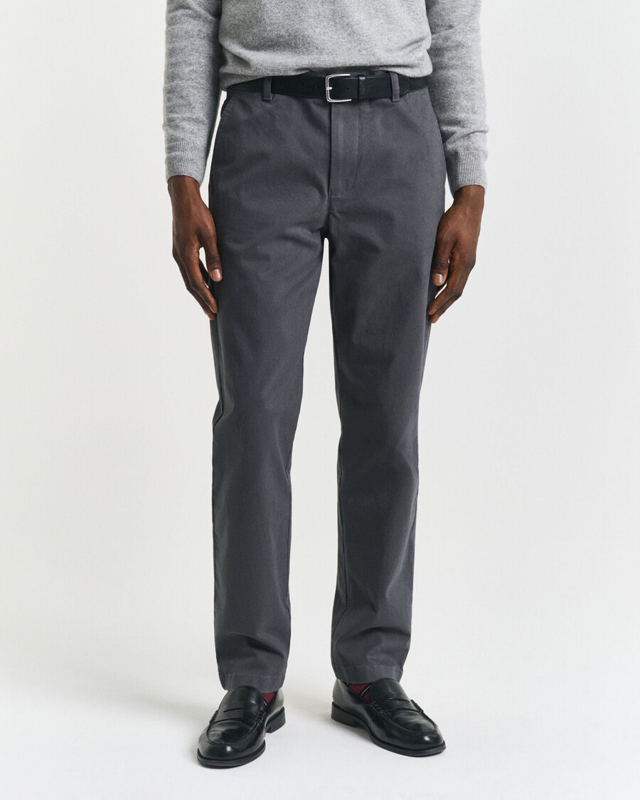 pantaloni chino super comfort cu croială regulată - antracit