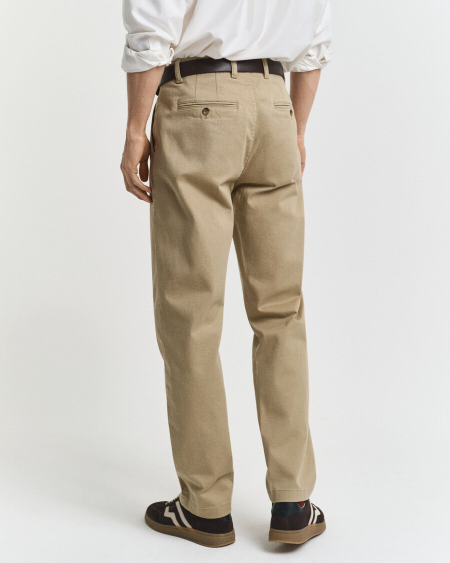 pantaloni chino super confortabili croială regulată - kaki închis