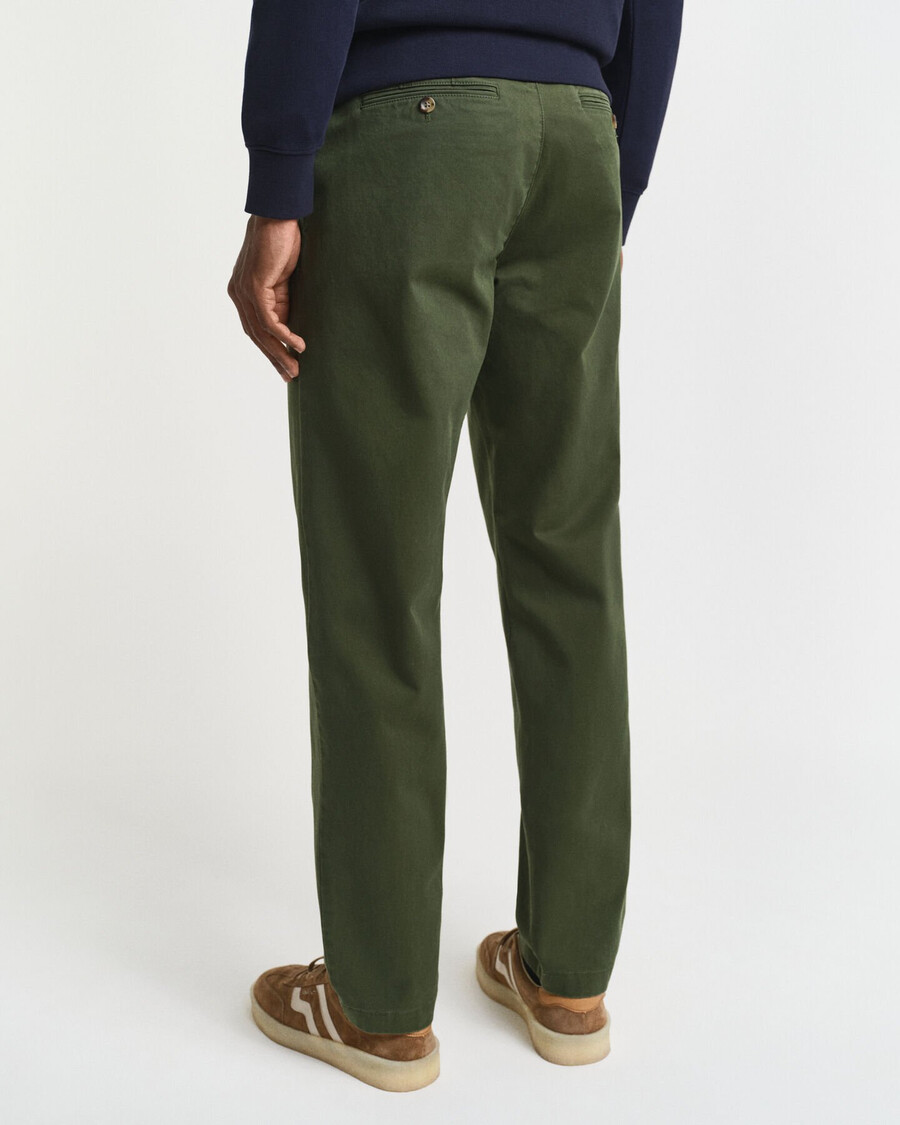 pantaloni chino super confortabili croială regulată - verde Țară