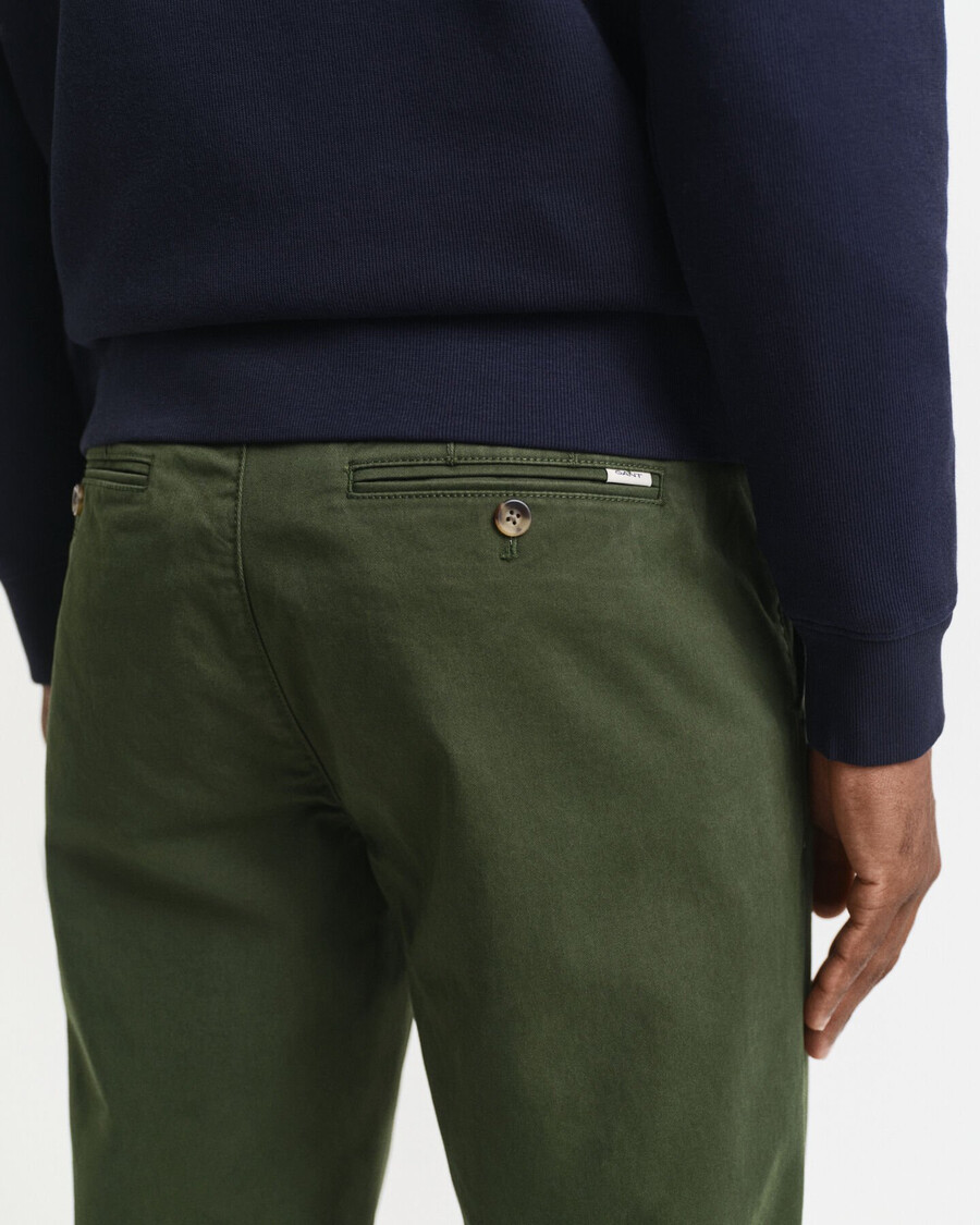 pantaloni chino super confortabili croială regulată - verde Țară