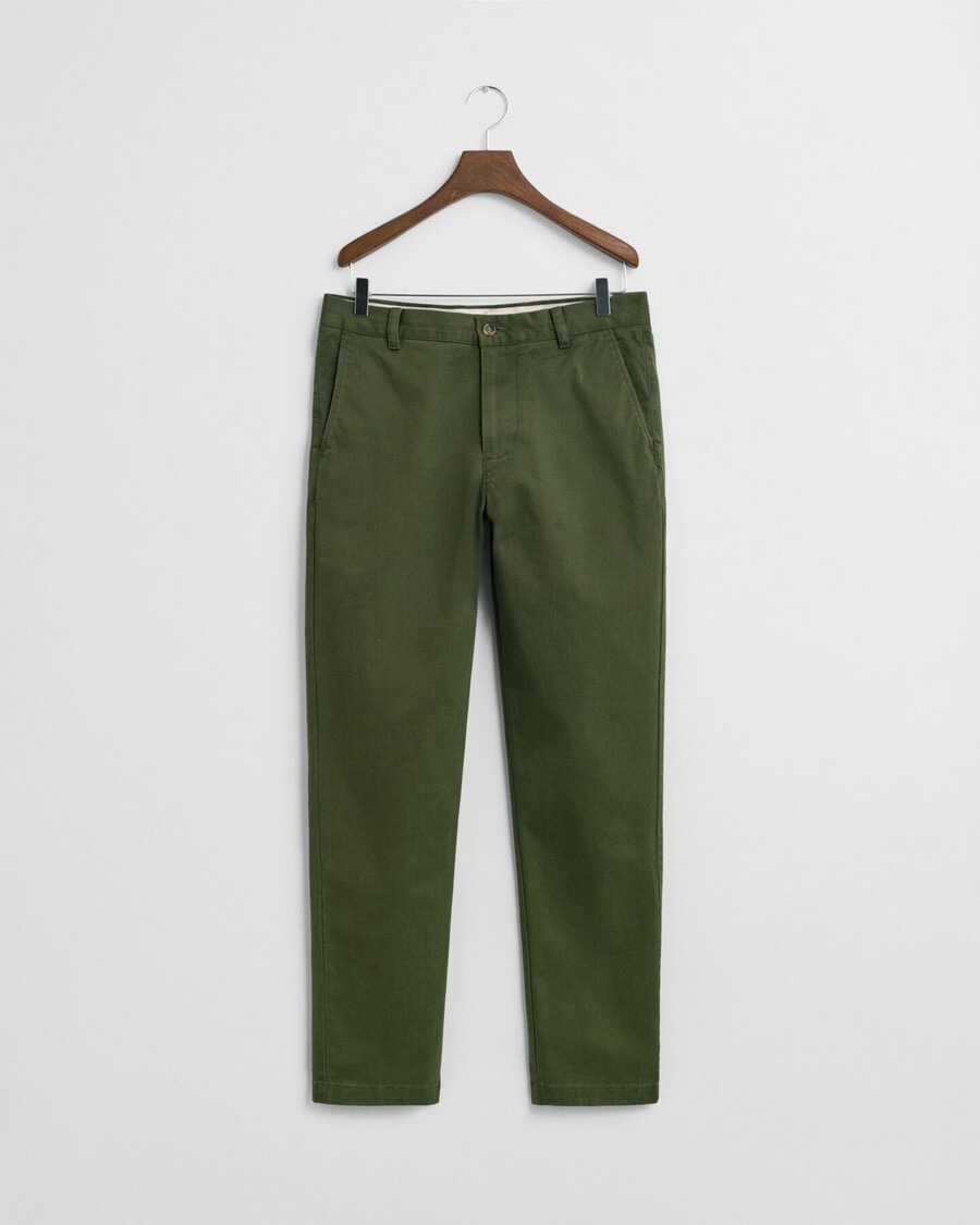 pantaloni chino super confortabili croială regulată - verde Țară