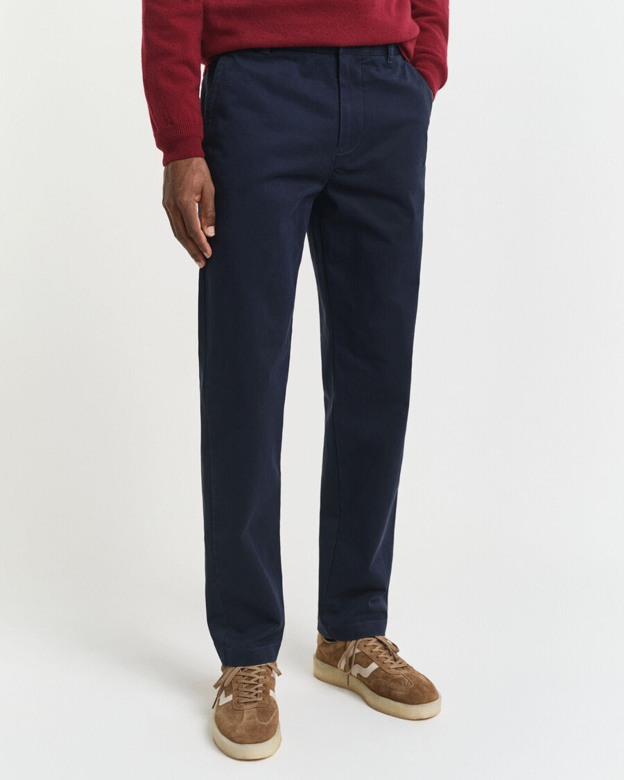 pantaloni chino super confortabili croială regulată - albastru seară