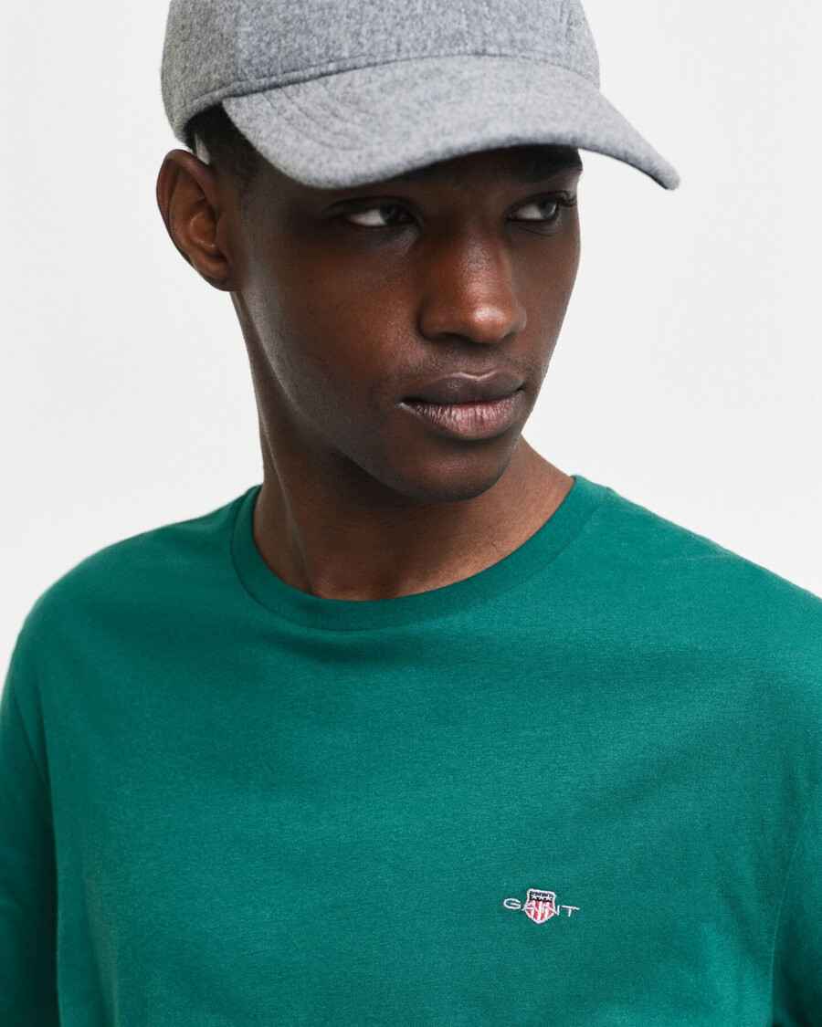 tricou regular fit shield - verde pădure Închis