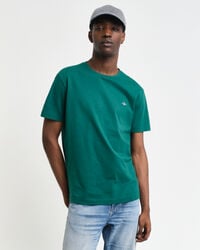 tricou regular fit shield - verde pădure Închis