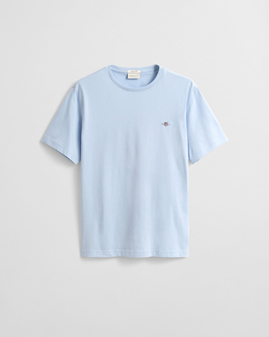 tricou shield cu croială regulată - albastru proaspăt
