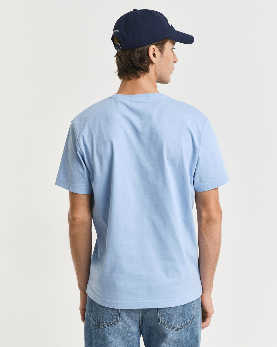 tricou regular fit shield - albastru capri