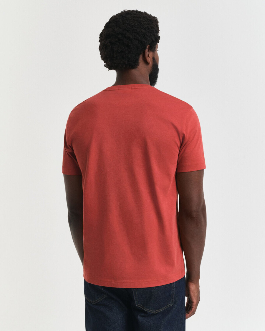tricou regular fit shield - ruginiu modern
