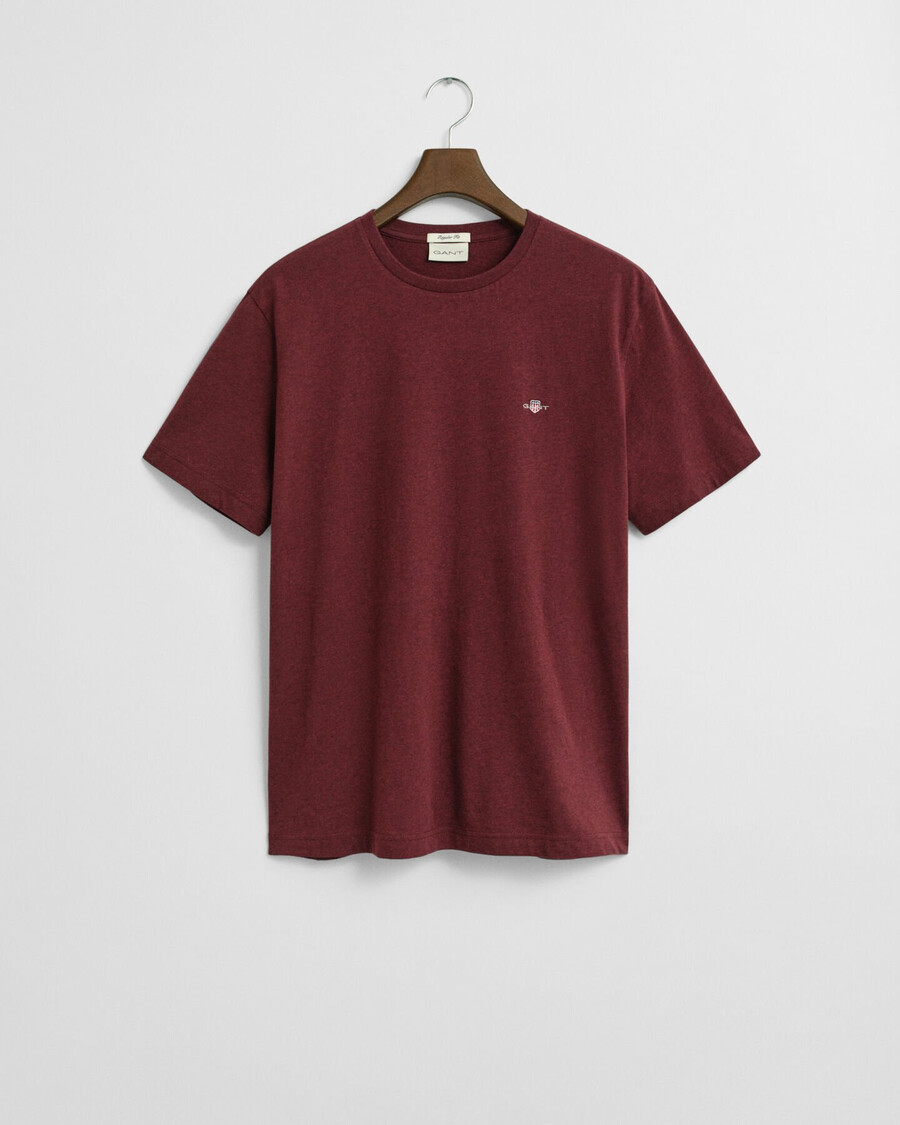 tricou regular fit shield - bordeaux melange