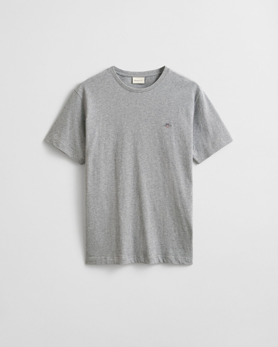 tricou regular fit shield - gri melange