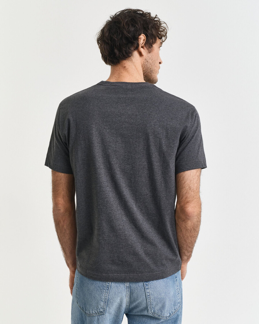 tricou regular fit shield - antracit melange