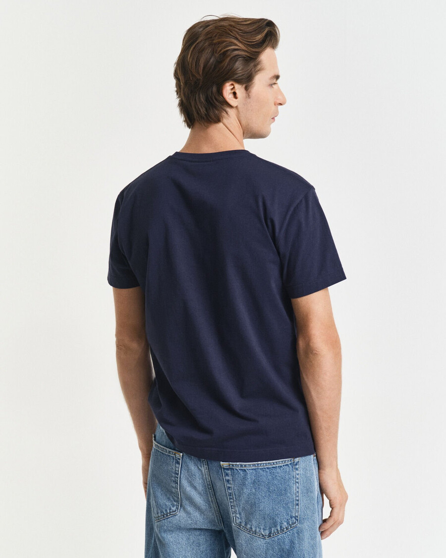 tricou slim fit shield - albastru seara