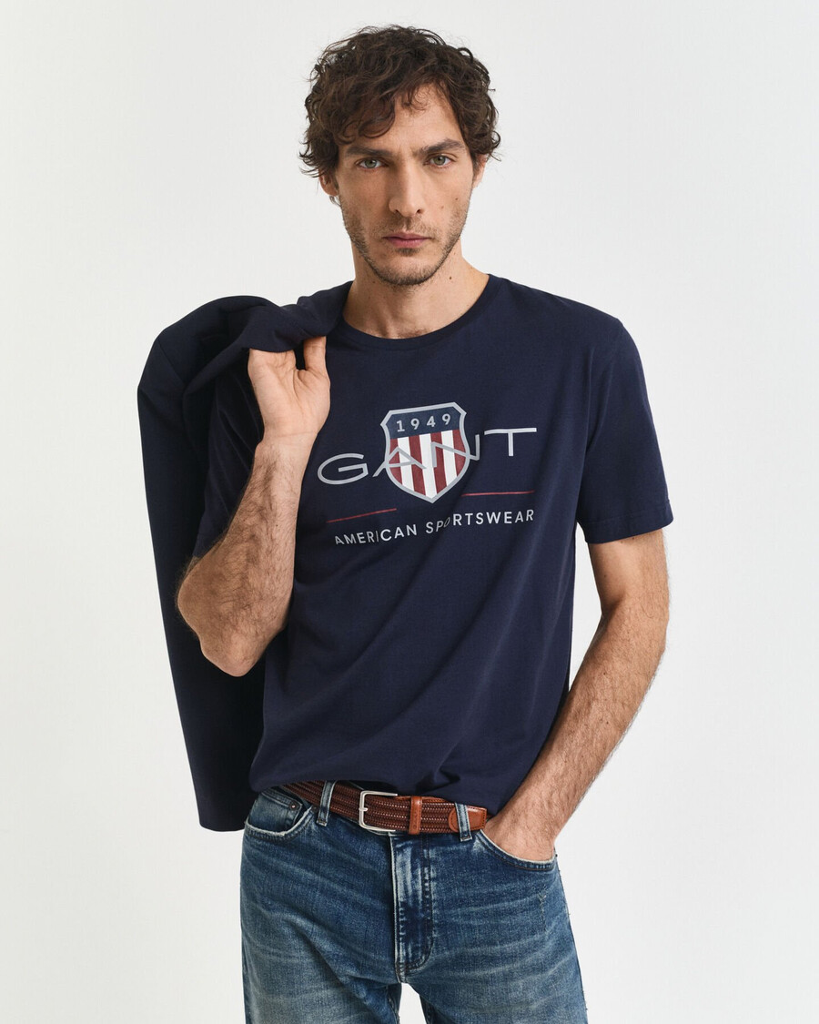 tricou archive shield - albastru de seară