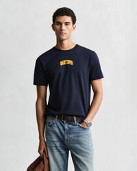 tricou grafic 1949 - albastru de seară