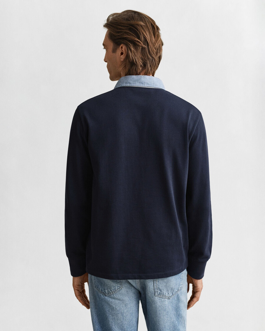 guler chambray heavy rugger - albastru de seară