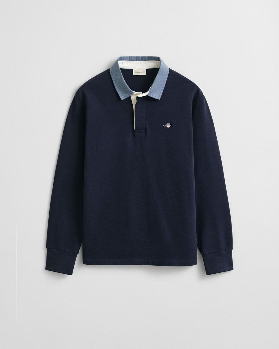guler chambray heavy rugger - albastru de seară