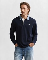 guler chambray heavy rugger - albastru de seară