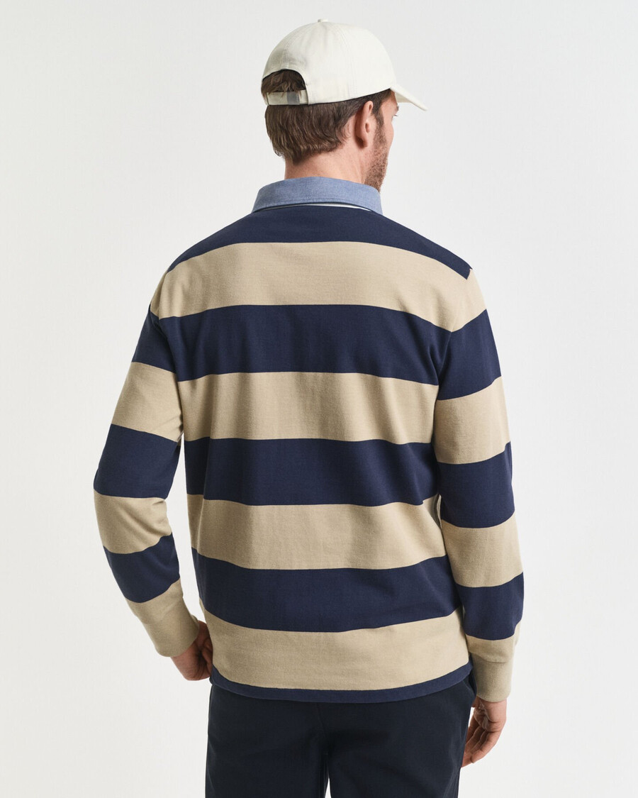 guler chambray cu dungi heavy rugger - bej lemnos