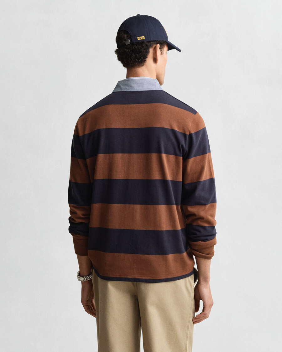 guler chambray cu dungi heavy rugger - maro mahon