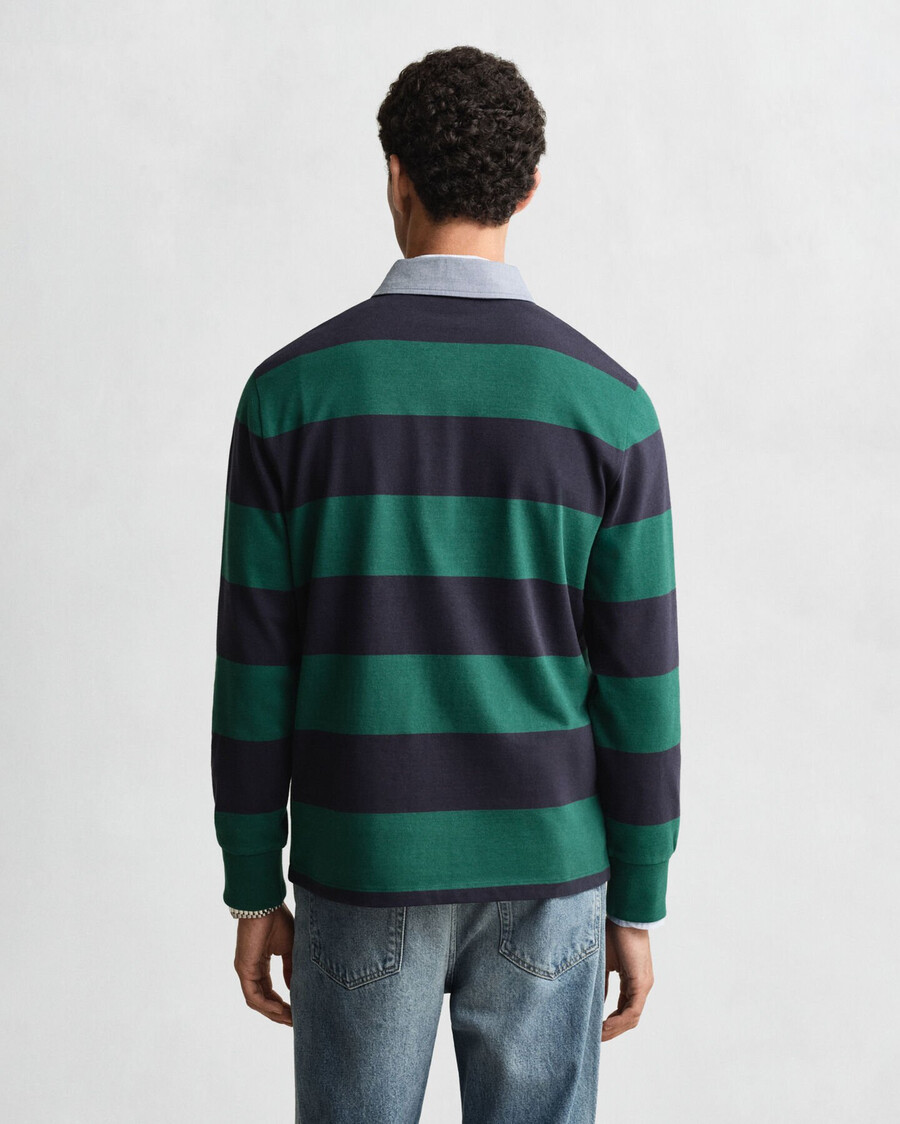 guler chambray cu dungi heavy rugger - verde închis