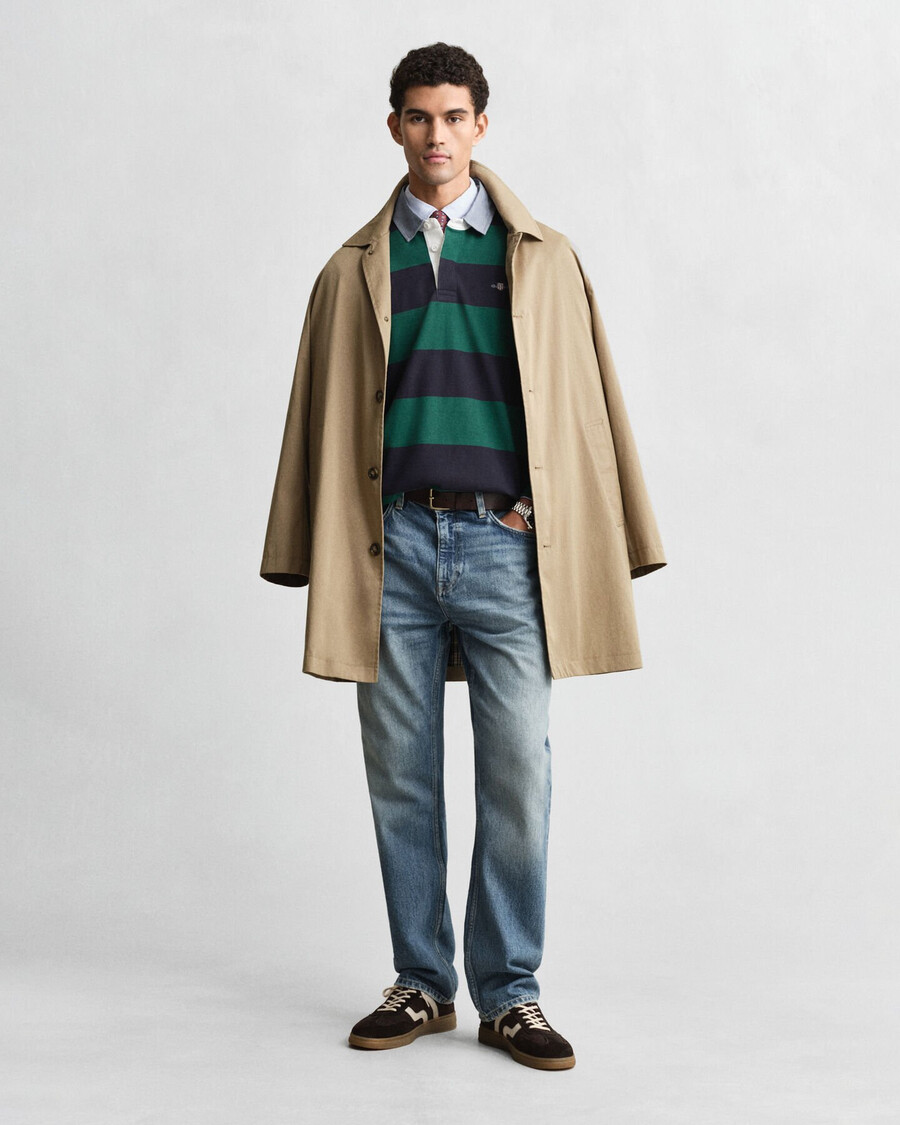 guler chambray cu dungi heavy rugger - verde închis