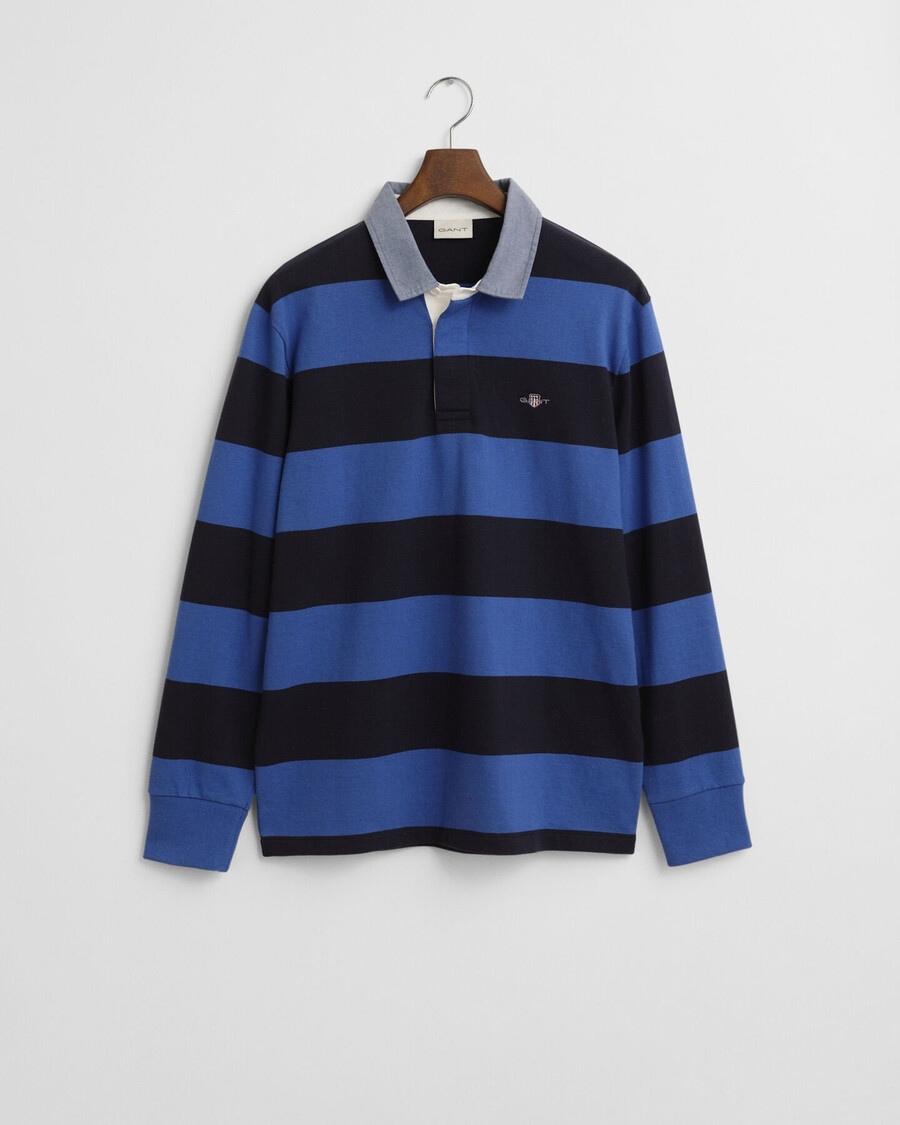 guler chambray cu dungi heavy rugger - albastru intens