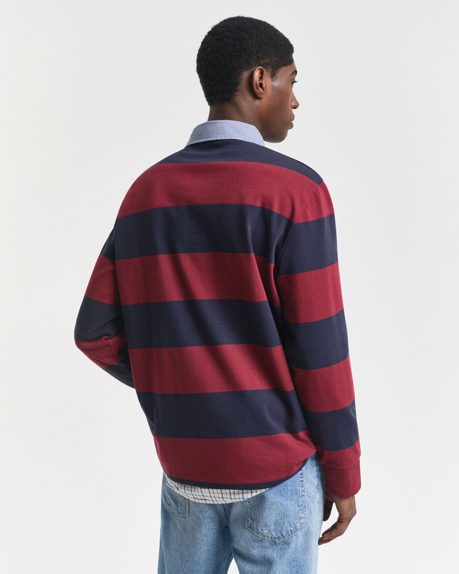 guler chambray cu dungi heavy rugger - roșu plin