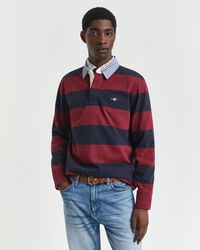 guler chambray cu dungi heavy rugger - roșu plin
