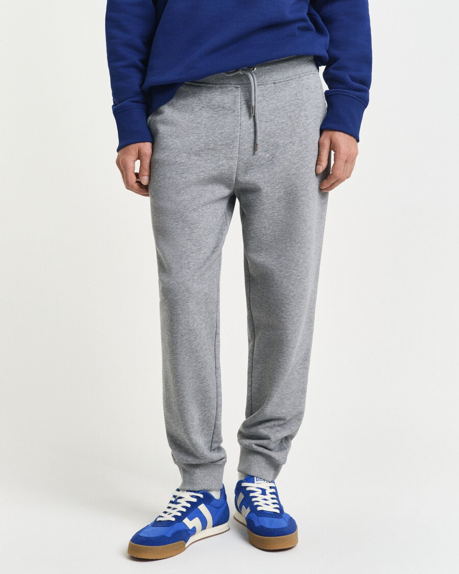 pantaloni de trening shield - gri melange