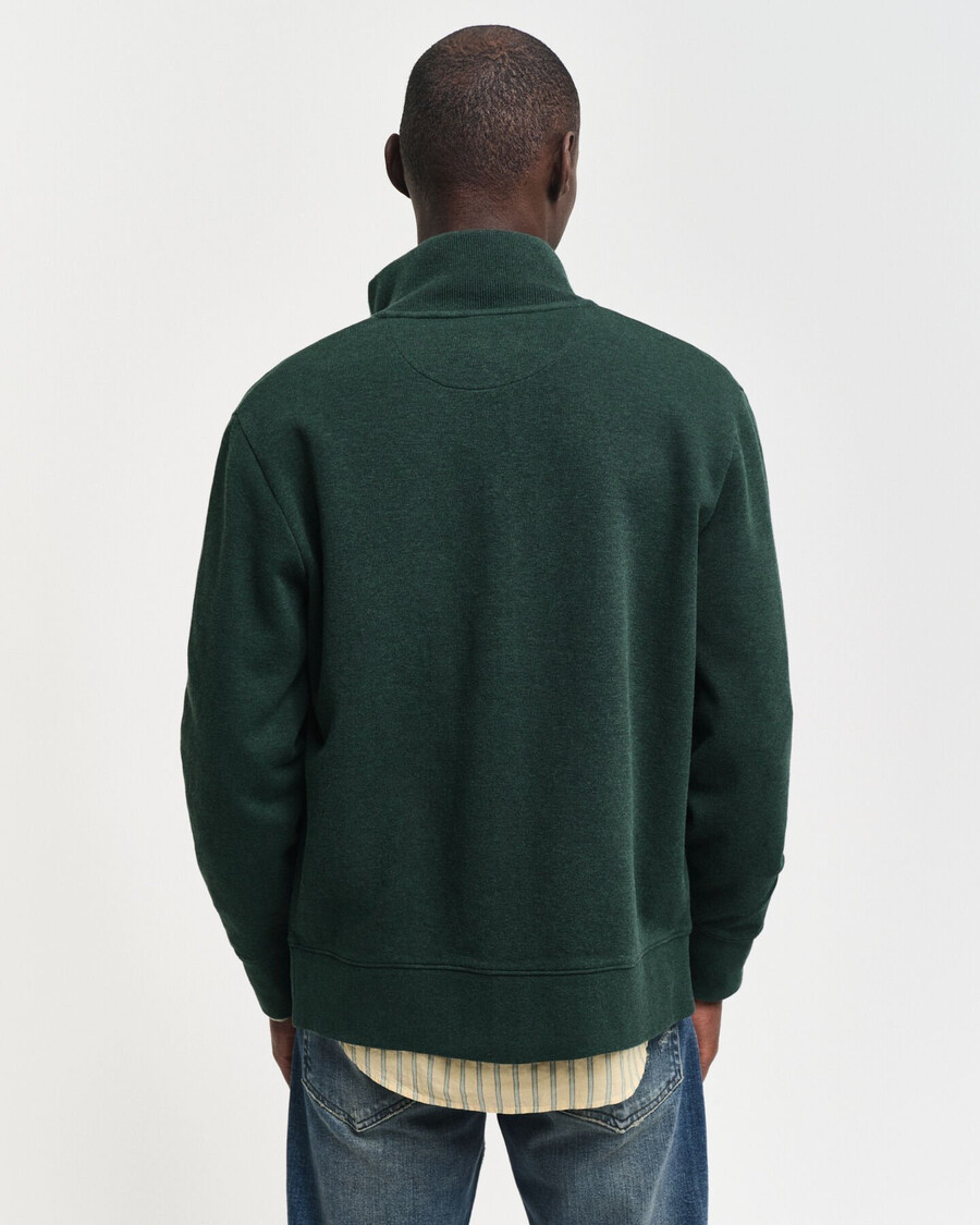 cardigan cu fermoar sacker rib - verde tartan