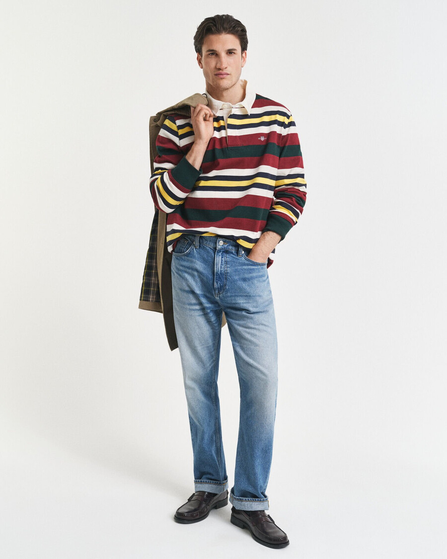 rugger greu cu dungi - verde tartan