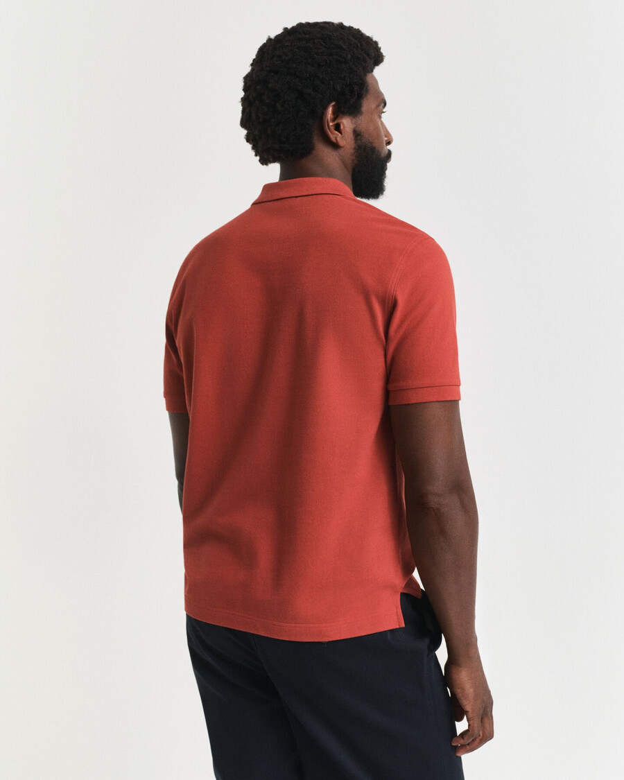 tricou polo regular fit shield piqué - ruj modern