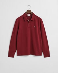 shield piqué rugger - plumped red