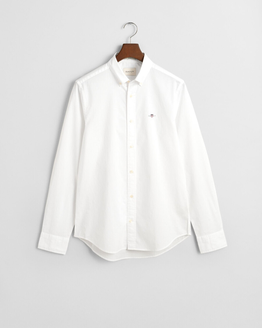 cămașă clasică din poplin croială slim fit - alb