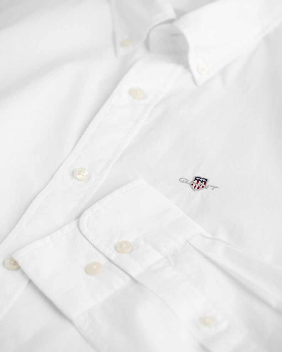 cămașă clasică din poplin croială slim fit - alb