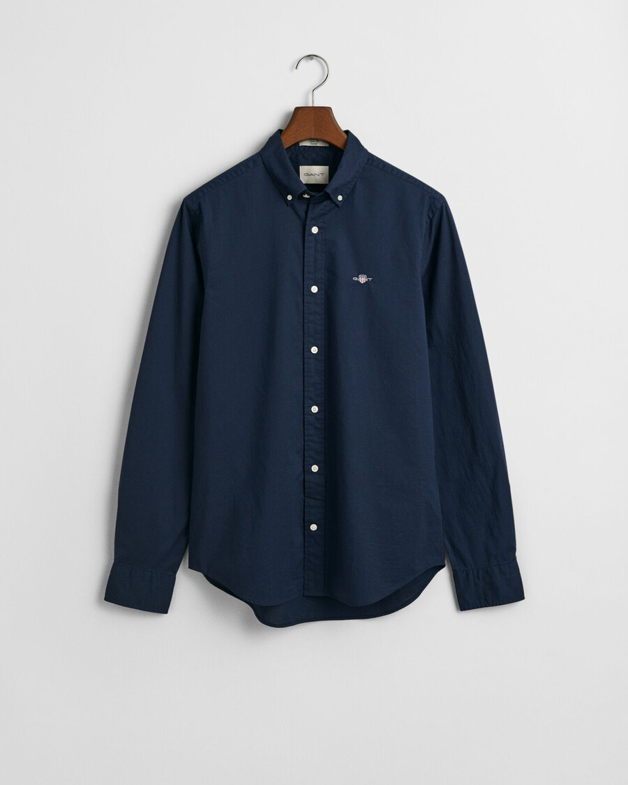 cămașă clasică din poplin croială slim fit - bleumarin