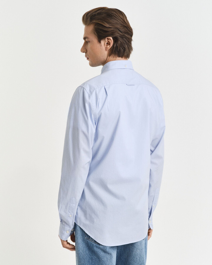 cămașă clasică din poplin croială slim fit - albastru deschis