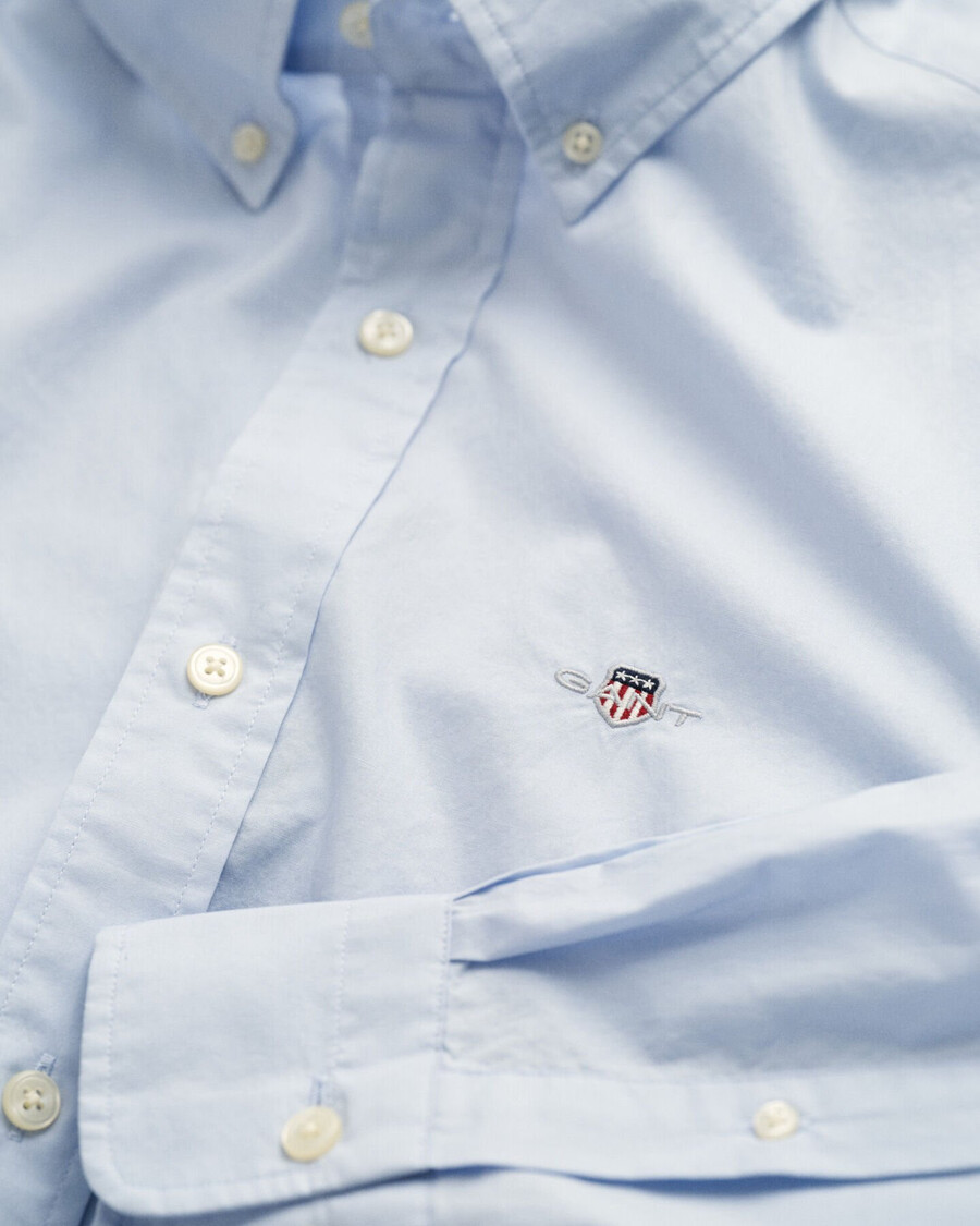 cămașă clasică din poplin croială slim fit - albastru deschis