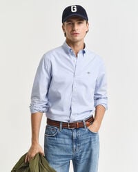 cămașă clasică din poplin croială slim fit - albastru deschis