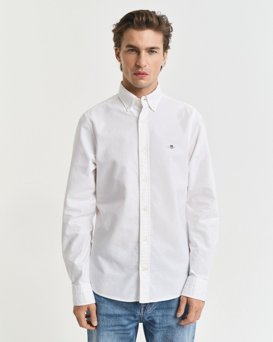 cămașă oxford clasică slim fit - alb